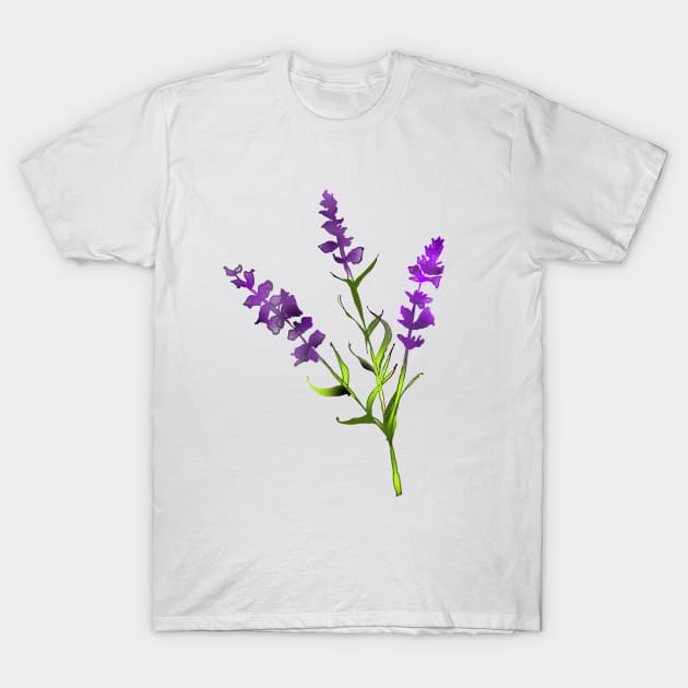 Beautiful Lavender flower Lavender lover botanist wildflower T-Shirt by Artstastic